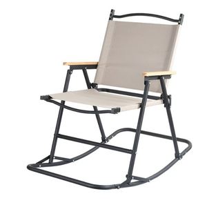 Fabricant de meubles en métal d'extérieur, chaise à bascule portable confortable pour le camping - Product Image 1