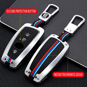 Étui de protection pour clé de voiture en alliage de zinc et gel de silice pour SWM G05 PRO G01 <span class=keywords><strong>FF</strong></span> X3 X7 Tiger EDi Iron Man Porte-clés Porte-clés Sac Accessoires - Product Image 2