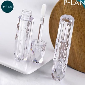 P-lan Thương Hiệu Bán Nóng MOQ Thấp 100 Miếng Kim Cương Hình PETG 1.5Ml Trong Suốt Rỗng Độc Đáo Tinh Thể Lipgloss Ống - Product Image 5
