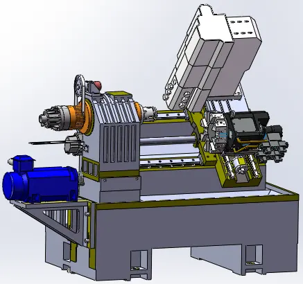 Mühle drehen Compound Tck6350 Cnc Maschine Metall Schräg bett Drehmaschine