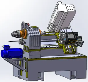 회전 선반 화합물 Tck6350 Cnc 기계 금속 경사 침대 선반