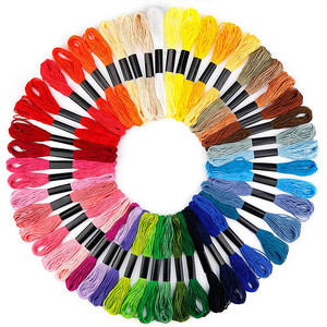 200 mélange de couleurs point de croix couture Crochet fils fil à broder coton Kit couture Crochet coloré pour ancre similaire <span class=keywords><strong>DMC</strong></span> - Product Image 1