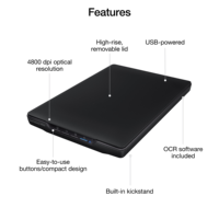 Pour Epson Perfection V19II A4 Scanner à plat HD couleur Photo Document Scanner bureau à domicile USB alimenté 4800dpi