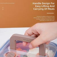 Boîte à lunch en acier inoxydable 304 de qualité alimentaire, 1800 ml, boîte bento, boîte à repas, boîtes fraîches pour enfants et adultes