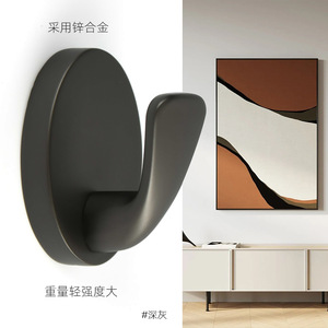 Zinc Alloy Wall Mounted Coat <b>Hooks</b> Rectangle Rust Resistant European Style Entryway Wardrobe Door <b>Hooks</b> Metal <b>Hooks</b> - Product Image 4