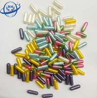 Capsules vides de gel de gélatine de qualité alimentaire Pearl Gold Taille 0