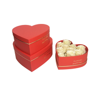 Boîte à fleurs en carton en forme de cœur pour la fête des mères, boîte à fleurs en forme de cœur pour arrangement de roses, rose éternelle, boîte en papier pour fleurs
