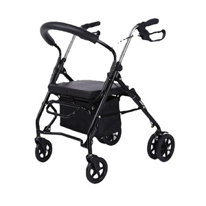 Cadre en aluminium pour fauteuil roulant à assistance déambulateur marcheur avec siège avec panier pour senior - Product Image 3
