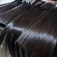 Extensions de cheveux naturels indiens bruts, vierges Remy, à trame simple, ondulations profondes lâches, vente en gros