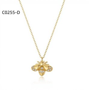 สร้อยคอแฟชั่นประดับเซอร์โคเนีย C0255 สำหรับผู้หญิง เครื่องประดับคุณภาพสูง - Product Image 2