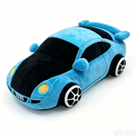 Jouet en peluche camion de pompiers personnalisé, design de véhicule ODM, peluche de voiture douce pour bébé et enfant, cadeau d'anniversaire