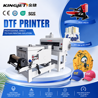 Imprimante DTF à double tête Kingjet, machine d'impression par transfert numérique pour la production de vêtements personnalisés