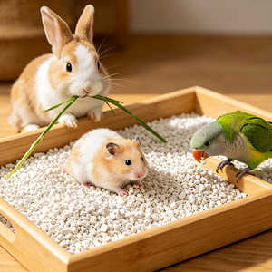 Litière Naturelle en Tofu pour Hamster, Chinchilla, <span class=keywords><strong>Lapin</strong></span>, Cochon d'Inde – Litière en Tofu Broyé Sans Poussière, Anti-Odeur pour Petits Animaux - Product Image 1