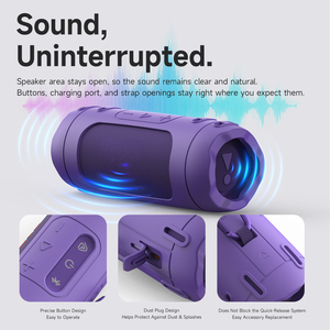 Funda de silicona SIKAI compatible con <span class=keywords><strong>JBL</strong></span> Flip 7, cubierta protectora a prueba de golpes con orificio para cordón, funda protectora para exteriores - Product Image 3