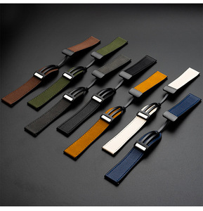 RYB Haute Qualité Boucle Magnétique Fermeture En <span class=keywords><strong>Cuir</strong></span> Silicone Remplacement Montre <span class=keywords><strong>Bracelet</strong></span> <span class=keywords><strong>Bracelet</strong></span> pour Samsung <span class=keywords><strong>Galaxy</strong></span> 20mm 22mm - Product Image 1