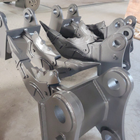 Gaohong Déniveleur de glace robuste 90 tonnes pour excavatrice, à dent unique, en acier NM400, avec moteur, garantie 1 an, en promotion