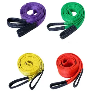 3 Ton Lifting Riem Kraan Platte Nylon Web Sling Polyester Sling Auto Tow Riem Hoge Sterkte Lifting Hijsband