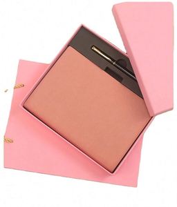 Customized Promotional Leather Hardcover <b>Diary</b> Notebook Pen Gift Set Personalization Silk Screen Printing Paper Box Bag for - Product Image 1
