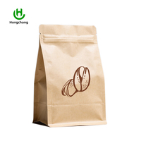 Sacs en papier kraft octogonaux scellés sur mesure, avec fenêtre transparente, format personnalisé, pour aliments en conserve, directement de l'usine