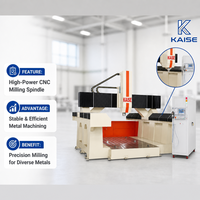 Centre d'usinage CNC à portique robuste KS-2540-HD à broche unique pour le fraisage de moules en bois et de grandes pièces