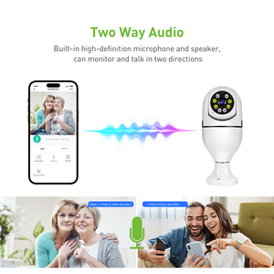 Cámara CCTV inteligente V380 HD, visión nocturna, CMOS, rotación de 360 grados, detección de movimiento, Voz bidireccional para uso doméstico en supermercados - Product Image 3