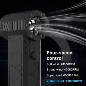 New 200000 RPM <b>Mini</b> Turbo Jet Fan Electric Air Adjustable Wind Speed Turbo Violent Blower Rechargeable for <b>PC</b> Car Cleaning - Product Image 3