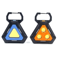 Lampe LED pliante pour camping en plein air Lampe de secours routière Feux d'avertissement Triangle de voiture Rouge Bleu Clignotant LED Projecteur de travail