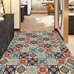Tapis d'extérieur en PVC imperméable, grande taille, style rétro, résistant aux taches, sans lavage, idéal pour l'entrée de la maison et la zone de changement de chaussures - Product Image 3