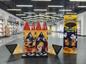 Bloques de Construcción Magnéticos de Plástico de 7.5cm, Educativos, STEM, Montessori, para Halloween, Navidad, con Diseños de Princesa, Dinosaurio y Camión de Bomberos - Product Image 2