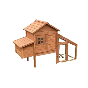 Hen Cage Big Wooden Chicken Coop Outdoor Cage Fir wood with nest boxes and backyard wood cage