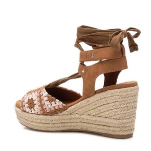 Sandalias de Plataforma con Cuña para Mujer, Color Beige, Modelo 172792, Estilo Verano - Product Image 3