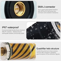 Antenne FPV UAV Quadrifilaire SMA-Mâle RHCP GPS/GNSS Beidou Multibande IP67 RTK L1/L2/L5 G1/G2 B1/B2/B3 1227Mhz 1176Mhz Gain 37dB