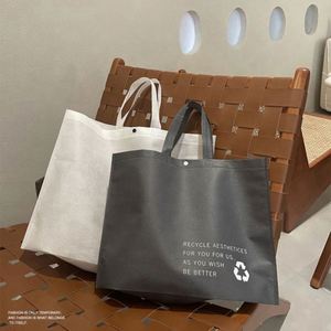 Customized Environmentally Reusable Folding Non Woven Shopping <b>Handbag</b> Tote Bag With Custom Printed Logo - Product Image 3