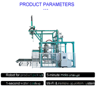 Machine de moulage automatique de formes en EPS contrôlée par PLC, pompe haute efficacité pour la production de boîtes d'emballage en mousse, moulage précis et économe en énergie