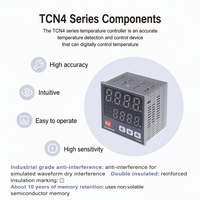 Tuobang TCN4S/M/H/L 14RV Afficheur numérique à sept segments Instrument de contrôle de la température IP55 Résolution 0,1C Intelligent OEM ABS
