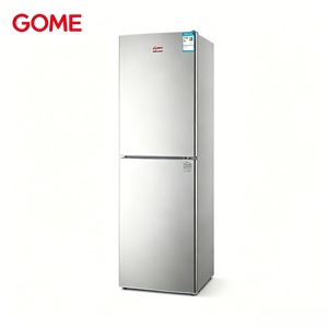 Frigorifero Mini <span class=keywords><strong>Gome</strong></span> OME 198L in Acciaio Inox, No Frost, Congelatore Indipendente, a Risparmio Energetico, Design Compatto per Dormitorio - Product Image 1