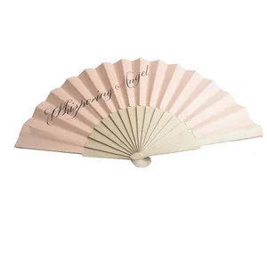 Custom Print Engrave Bamboo Handheld Fans Vintage Birthday gift Foldable Wooden Hand Fan for Wedding Party Decoration