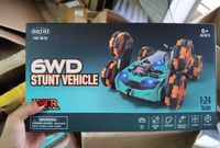 Offre Spéciale Voiture RC Métal 1612 4 Canaux Six Roues avec Lumières Cool, Pulvérisation d'Eau, 2.4G, Flip 360°, Cascade, Drift, Déformation, Chargeur Inclus, Jouet de Noël