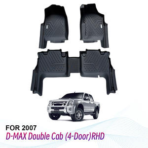 พรมปูพื้นรถยนต์คุณภาพสูง ทนทานทุกสภาพอากาศ แบบ 5D ลึกพิเศษ ทำความสะอาดง่าย สำหรับรถยนต์อีซูซุ ดีแม็กซ์ ปี 2007 - Product Image 1