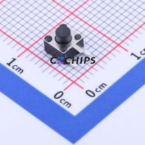 TS4543B3J Tactile Switch Through hole Component (THT) Switch Single Pole Single Throw Round Button 2.5N Right Angle Insert - Product Image 1