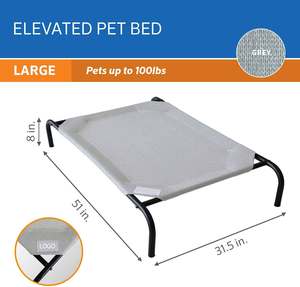 Atmungsaktive wasch bare Kühlung Erhöhtes Haustier bett, klappbares Haustier-Camping-Kinder bett im Innen-und Außenbereich - Product Image 4