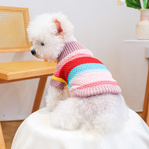 PETCIRCLE Pet Circle - Pet <b>Clothes</b>, Dog and <b>Cat</b> Apparel, Colorful Striped Sweaters - Product Image 5