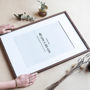 Wall Mount Gallery Chất lượng cao cổ điển 40x60cm sồi Khung ảnh màu nâu sẫm trang trí nội thất hình ảnh khung - Product Image 4