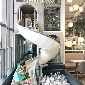 Vui Trẻ Em Ngoài Trời Trượt Ống Sân Chơi Phụ Kiện Xoắn Ốc Trượt Ống - Product Image 2