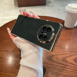 Fundas para Teléfonos <span class=keywords><strong>Huawei</strong></span> <span class=keywords><strong>Mate</strong></span> X5 X3 y Honor Magic V2 <span class=keywords><strong>P50</strong></span>, Funda Protectora Plegable de Piel de Cordero Electrochapada - Product Image 3