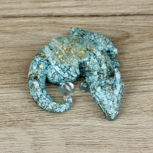 คริสตัลธรรมชาติขนาด10ซม. ประติมากรรมเรซิ่นสัตว์<span class=keywords><strong>การ์ตูน</strong></span>มังกรสำหรับตกแต่งรูปปั้นงานฝีมือ - Product Image 4