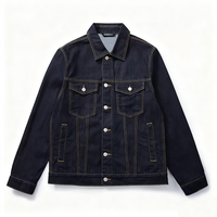21oz Raw Japanese Selvedge Denim Jacket pour Hommes Casual Truck Worker Blank Jeans Jacket