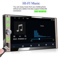 Radio Estéreo con Reproductor de DVD Android, Control Remoto, Sistema para Auto, 2 Din, Pioner Multimedia, Reproductor MP5 para Auto