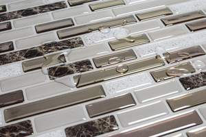12x12 Rose Gold Stainless Steel <strong>Stick</strong> <strong>and</strong> <strong>Peel</strong> Tile <strong>Wall</strong> <strong>Paper</strong> 3d Home Decoration - Product Image 2