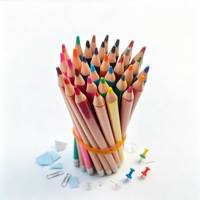 Ensemble de crayons de couleur personnalisés certifiés EN71 ISO, forme triangulaire de 7,5 pouces, mine souple effaçable, vente en gros directe d'usine